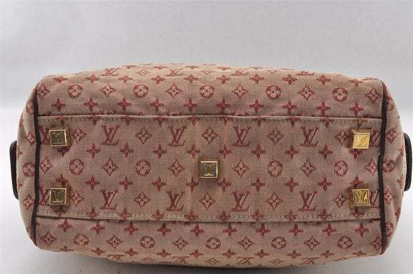 Authentic Louis Vuitton Monogram Mini Josephine PM Hand Bag Pink M92216 LV 2584I
