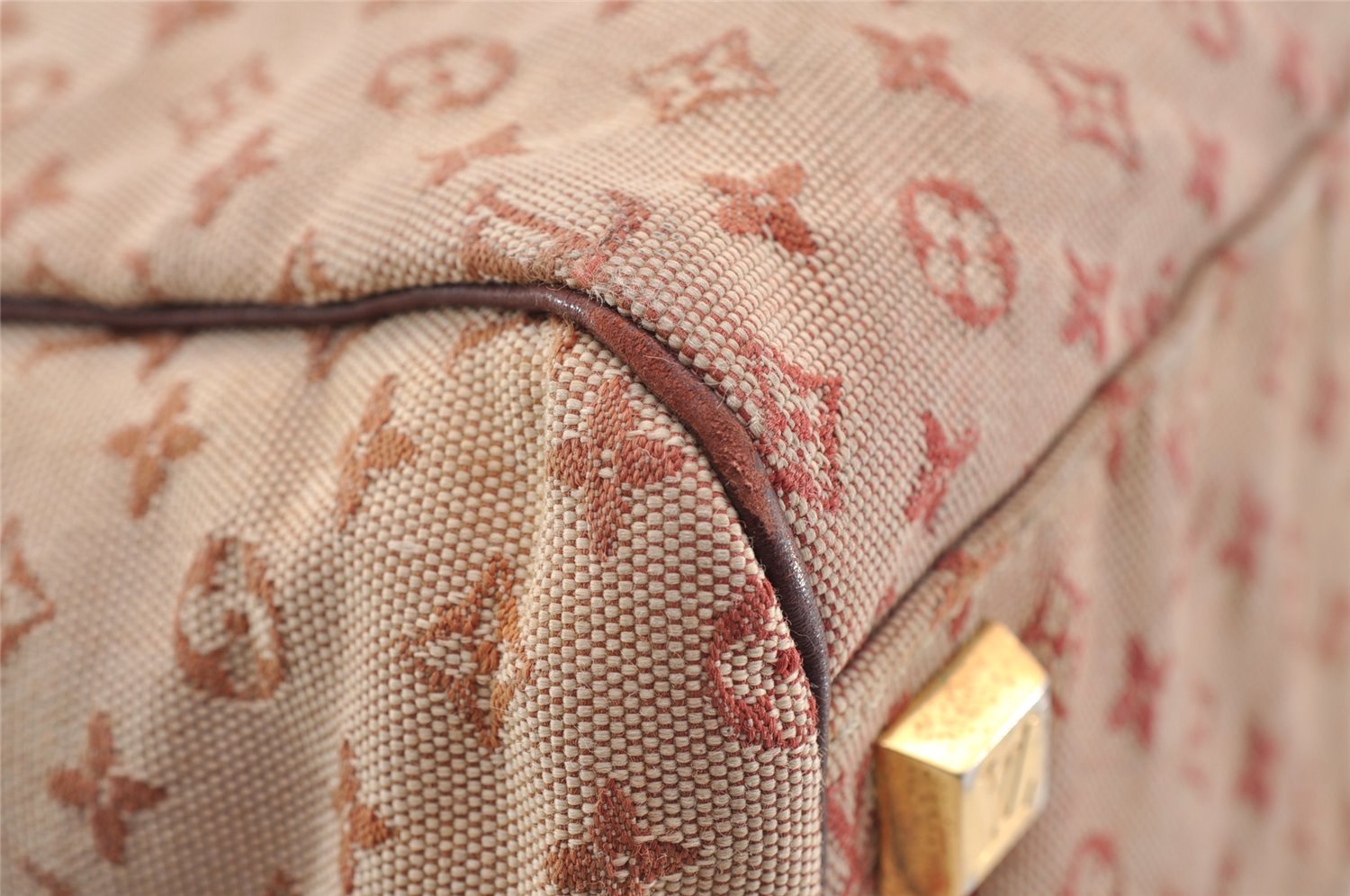 Authentic Louis Vuitton Monogram Mini Josephine PM Hand Bag Pink M92216 LV 2584I