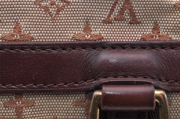 Authentic Louis Vuitton Monogram Mini Josephine PM Hand Bag Pink M92216 LV 2584I