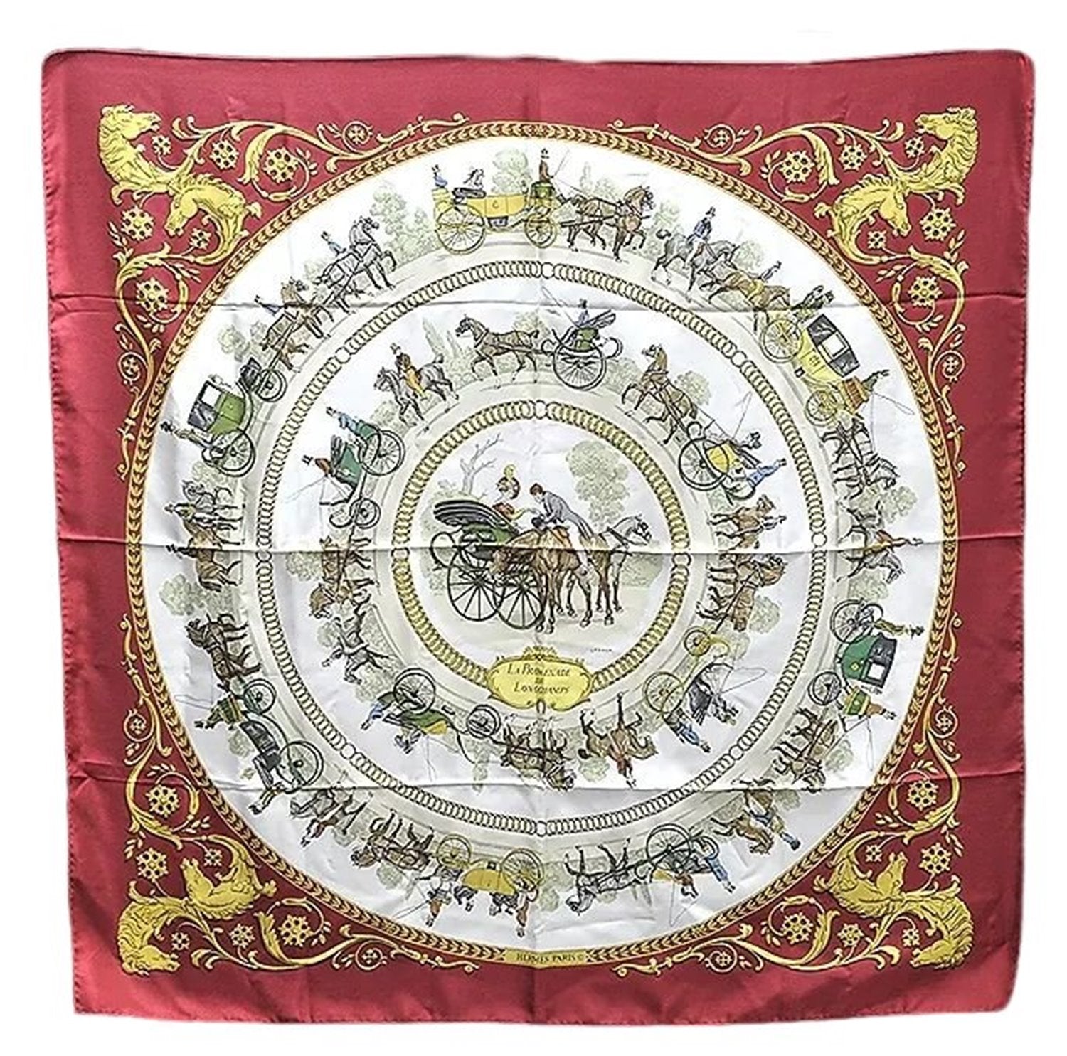 Authentic HERMES Carre 90 Scarf 