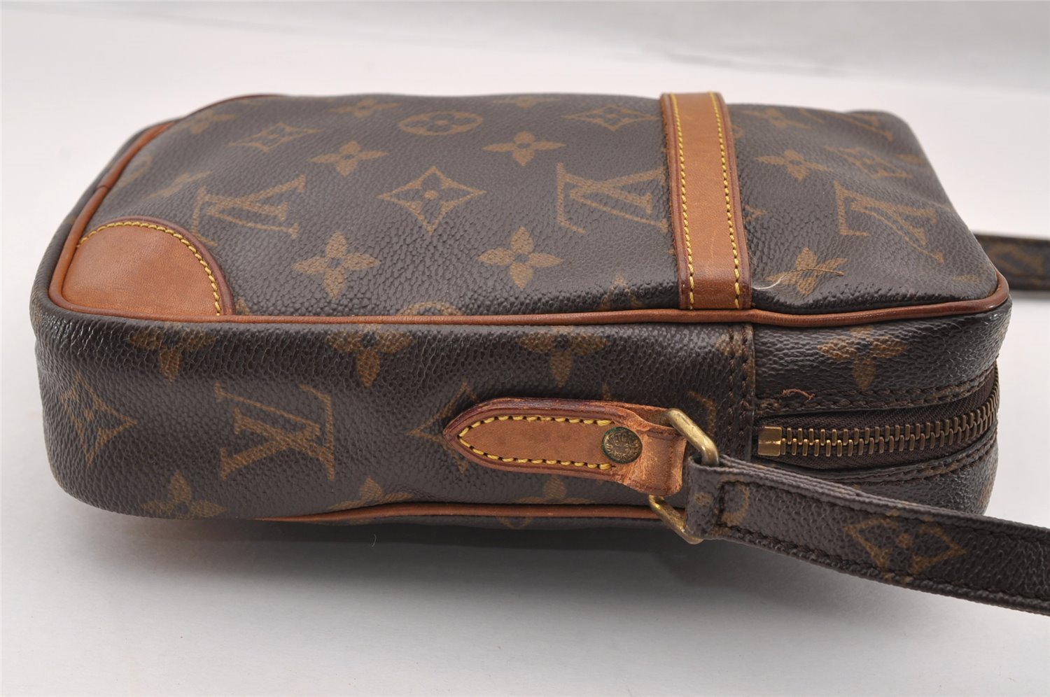 Authentic Louis Vuitton Monogram Danube Shoulder Cross Body Bag M45266 LV 2585I