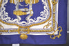 Authentic HERMES Carre 90 Scarf "BRIDE DE COUR" Silk Navy 2587I