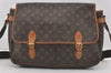 Authentic Louis Vuitton Monogram Gibeciere GM Shoulder Cross Bag M42246 LV 2589I