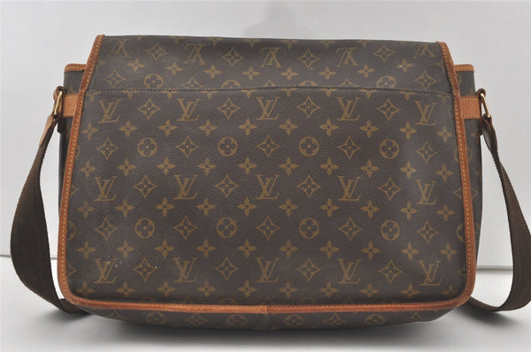 Authentic Louis Vuitton Monogram Gibeciere GM Shoulder Cross Bag M42246 LV 2589I