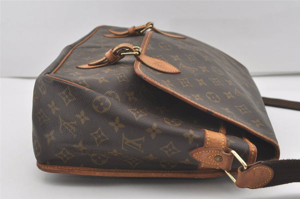 Authentic Louis Vuitton Monogram Gibeciere GM Shoulder Cross Bag M42246 LV 2589I
