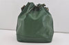 Authentic Louis Vuitton Epi Noe Shoulder Drawstring Bag Green M44004 LV 2591I