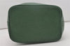 Authentic Louis Vuitton Epi Noe Shoulder Drawstring Bag Green M44004 LV 2591I