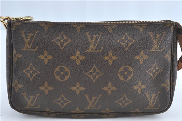 Authentic Louis Vuitton Monogram Pochette Accessoires Pouch M51980 LV 2592B