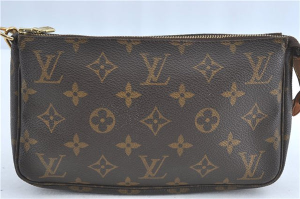 Authentic Louis Vuitton Monogram Pochette Accessoires Pouch M51980 LV 2592B