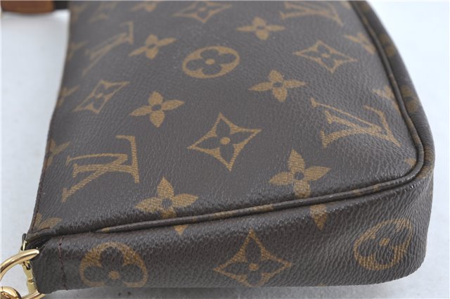 Authentic Louis Vuitton Monogram Pochette Accessoires Pouch M51980 LV 2592B