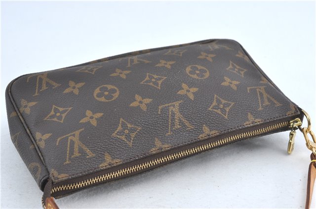 Authentic Louis Vuitton Monogram Pochette Accessoires Pouch M51980 LV 2592B