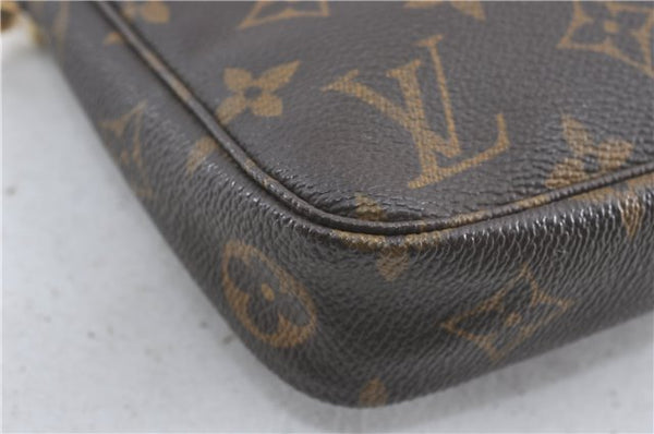 Authentic Louis Vuitton Monogram Pochette Accessoires Pouch M51980 LV 2592B