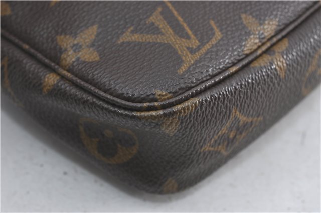 Authentic Louis Vuitton Monogram Pochette Accessoires Pouch M51980 LV 2592B