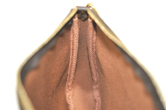 Authentic Louis Vuitton Monogram Pochette Accessoires Pouch M51980 LV 2592B