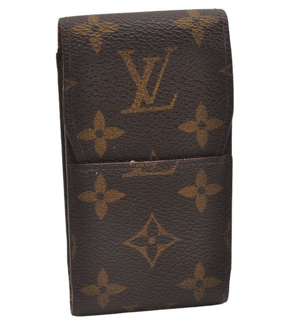Authentic Louis Vuitton Monogram Etui Cigarette Case M63024 LV 2592I