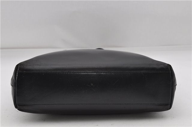 Authentic PRADA Leather Shoulder Hand Bag Black 2593D