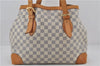 Auth Louis Vuitton Damier Azur Hampstead MM Shoulder Tote Bag N51206 LV 2593E