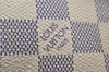 Auth Louis Vuitton Damier Azur Hampstead MM Shoulder Tote Bag N51206 LV 2593E