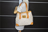 Auth Louis Vuitton Damier Azur Hampstead MM Shoulder Tote Bag N51206 LV 2593E