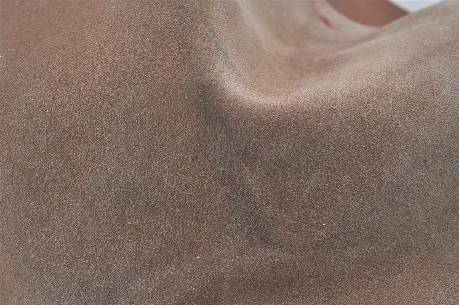 Authentic GUCCI Vintage Bamboo Shoulder Tote Bag Suede Leather Beige Junk 2593I