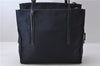 Authentic PRADA Nylon Leather Shoulder Tote Bag Navy Blue 2594D