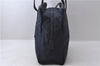 Authentic PRADA Nylon Leather Shoulder Tote Bag Navy Blue 2594D