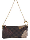 Authentic Louis Vuitton Damier Pochette Mira MM Accessory Pouch N63080 LV 2594E