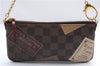Authentic Louis Vuitton Damier Pochette Mira MM Accessory Pouch N63080 LV 2594E