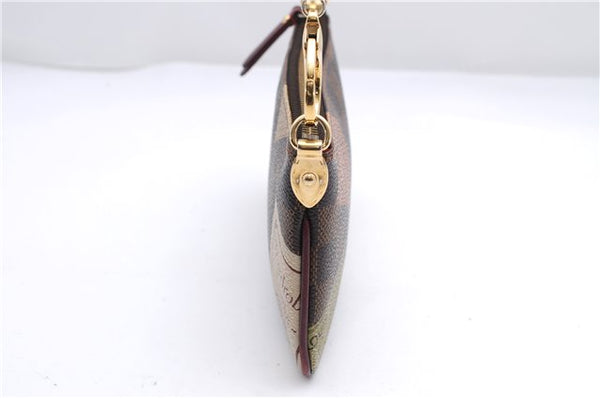 Authentic Louis Vuitton Damier Pochette Mira MM Accessory Pouch N63080 LV 2594E