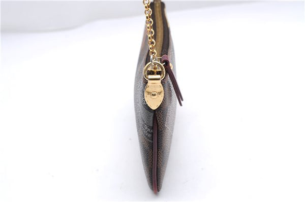 Authentic Louis Vuitton Damier Pochette Mira MM Accessory Pouch N63080 LV 2594E