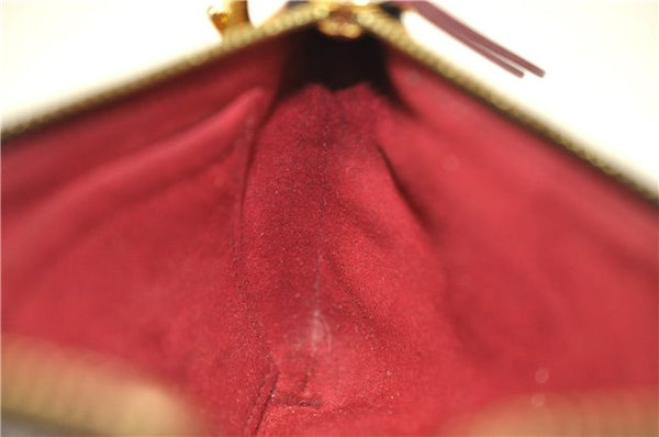 Authentic Louis Vuitton Damier Pochette Mira MM Accessory Pouch N63080 LV 2594E