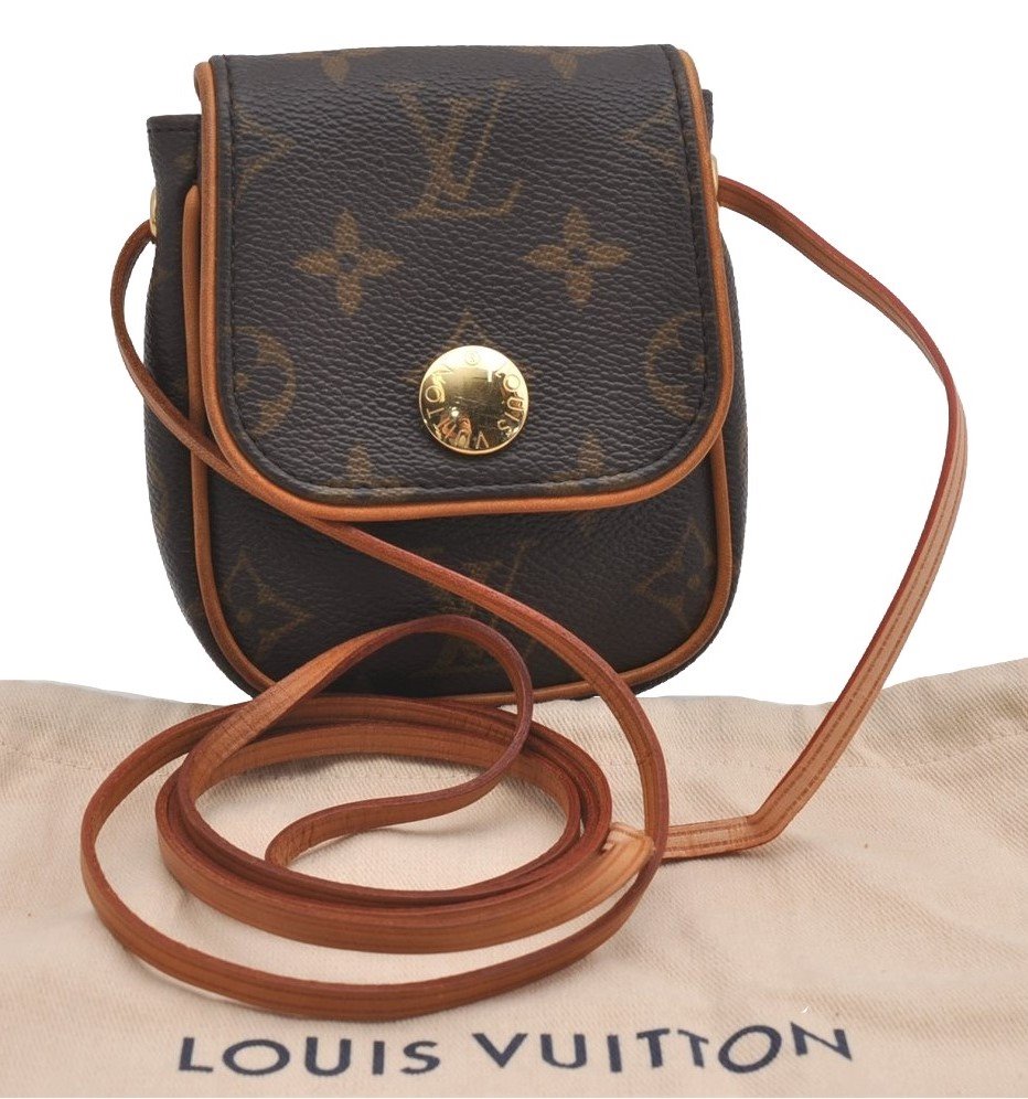 Authentic Louis Vuitton Monogram Pochette Cancun Shoulder Pouch M60018 LV 2594I