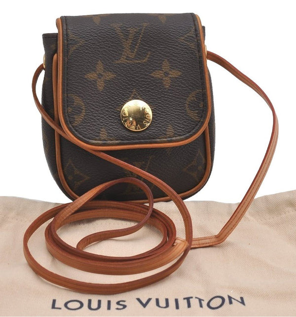 Authentic Louis Vuitton Monogram Pochette Cancun Shoulder Pouch M60018 LV 2594I