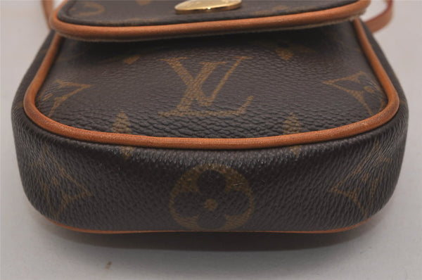 Authentic Louis Vuitton Monogram Pochette Cancun Shoulder Pouch M60018 LV 2594I