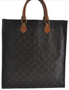 Authentic Louis Vuitton Monogram Sac Plat Hand Tote Bag M51140 LV 2595B