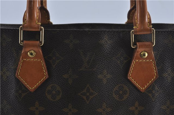 Authentic Louis Vuitton Monogram Sac Plat Hand Tote Bag M51140 LV 2595B