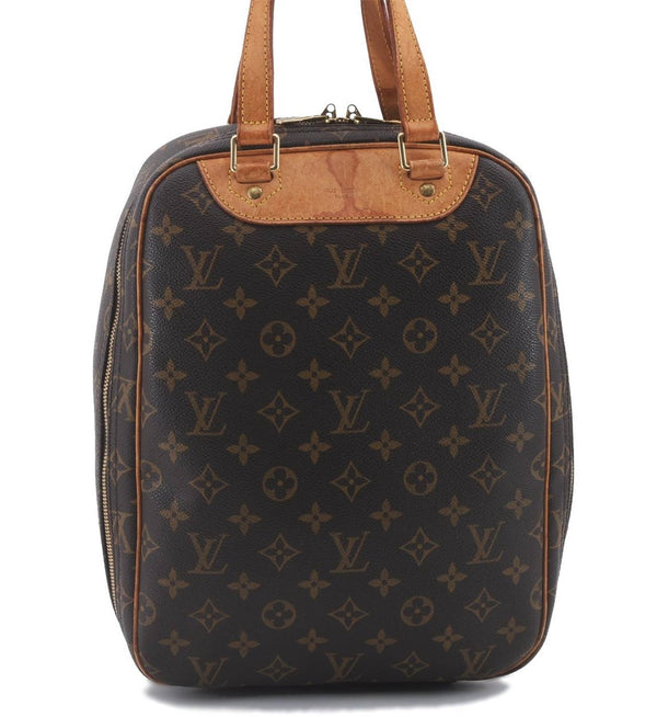 Authentic Louis Vuitton Monogram Excursion Hand Bag M41450 LV 2595D