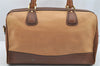 Authentic GUCCI Vintage 2Way Shoulder Hand Boston Bag Leather Brown 2599I