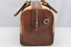 Authentic GUCCI Vintage 2Way Shoulder Hand Boston Bag Leather Brown 2599I