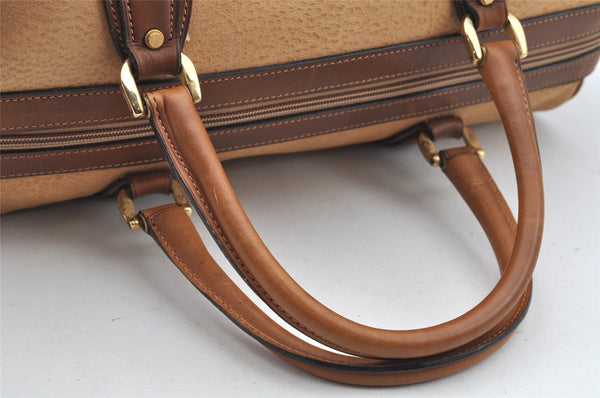 Authentic GUCCI Vintage 2Way Shoulder Hand Boston Bag Leather Brown 2599I