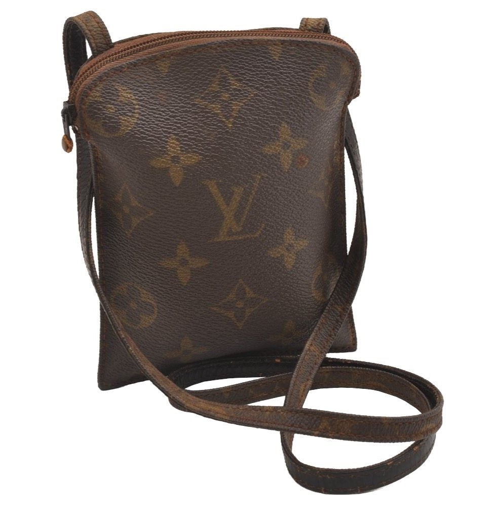 Auth Louis Vuitton Monogram Pochette Secret Shoulder Bag Pouch Old Model 2602I