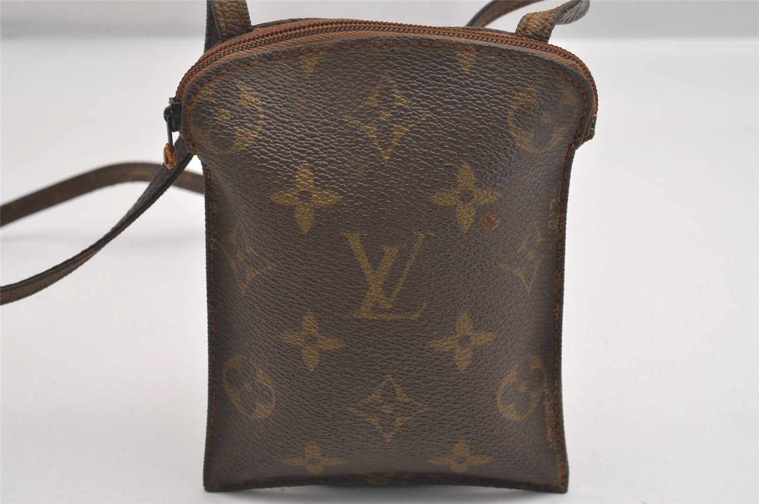 Auth Louis Vuitton Monogram Pochette Secret Shoulder Bag Pouch Old Model 2602I