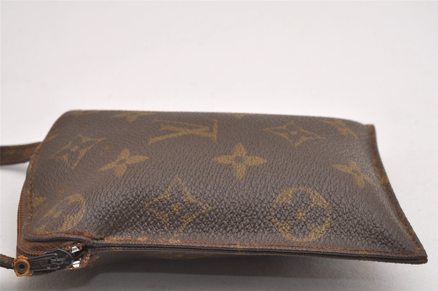 Auth Louis Vuitton Monogram Pochette Secret Shoulder Bag Pouch Old Model 2602I