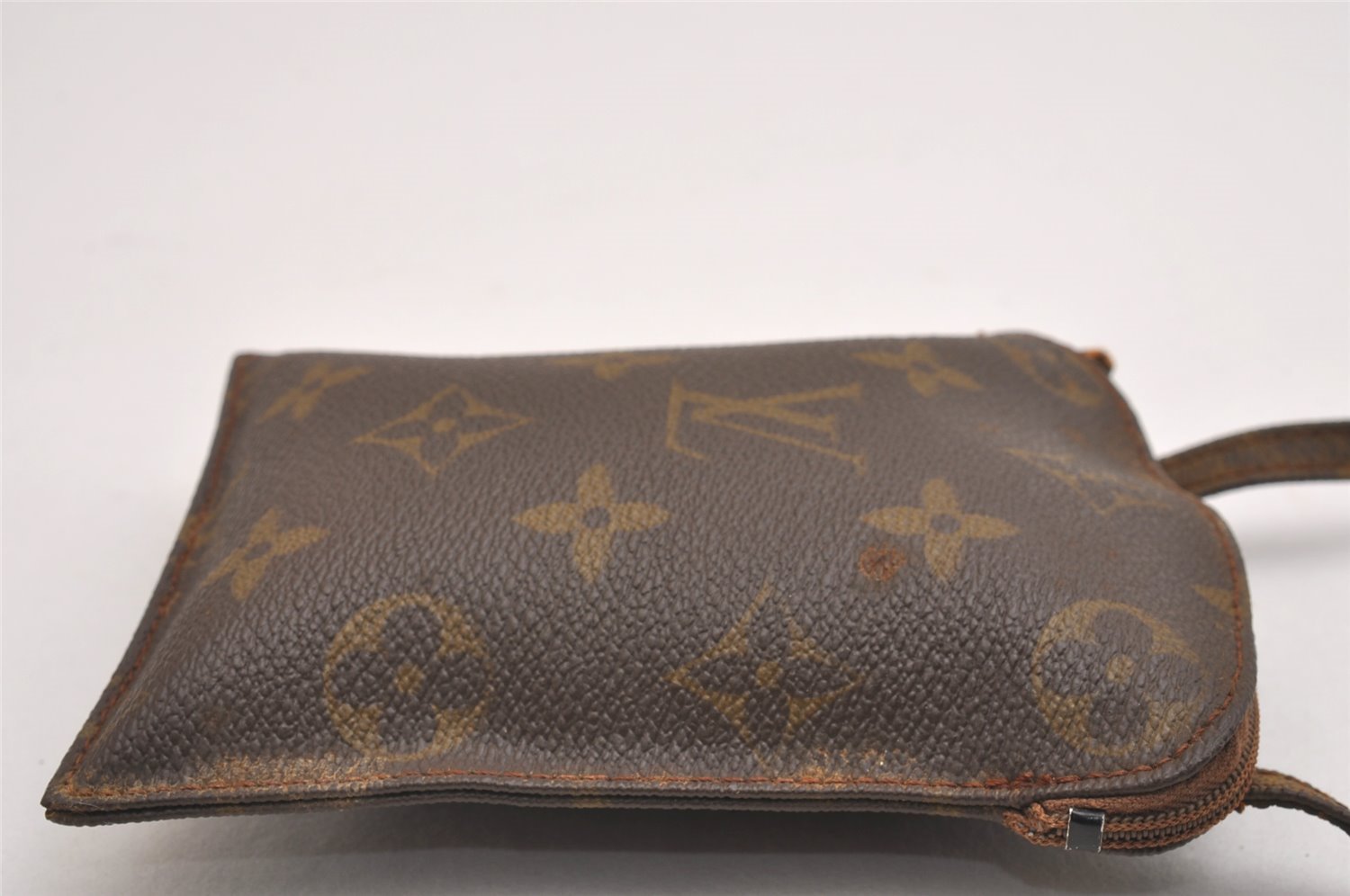 Auth Louis Vuitton Monogram Pochette Secret Shoulder Bag Pouch Old Model 2602I