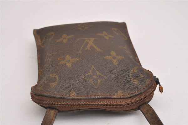 Auth Louis Vuitton Monogram Pochette Secret Shoulder Bag Pouch Old Model 2602I