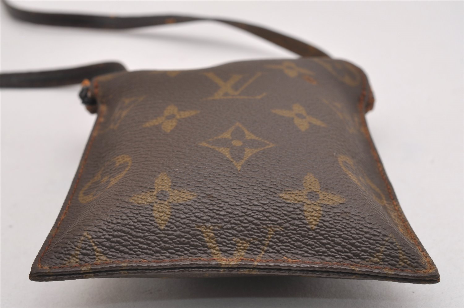 Auth Louis Vuitton Monogram Pochette Secret Shoulder Bag Pouch Old Model 2602I