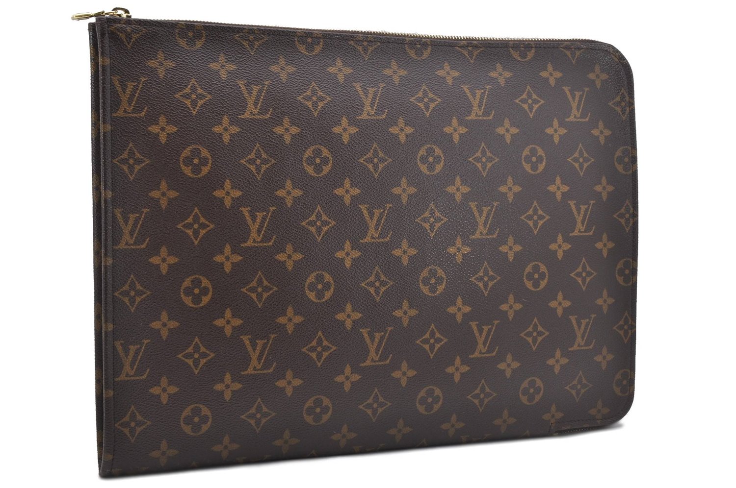 Authentic Louis Vuitton Monogram Poche Documents Document case M53400 LV 2603D