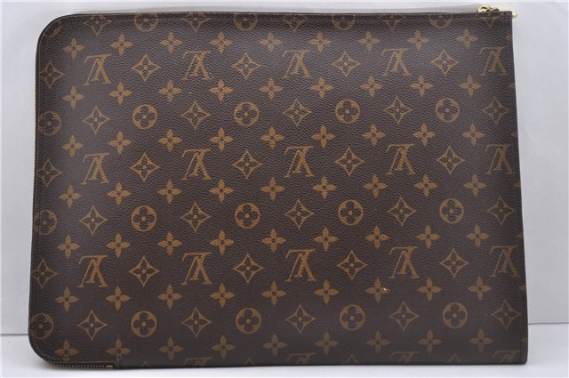 Authentic Louis Vuitton Monogram Poche Documents Document case M53400 LV 2603D