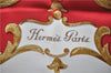 Authentic HERMES Carre 90 Scarf "Cheval Turc" Silk Red Box 2606E