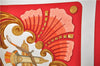 Authentic HERMES Carre 90 Scarf "Cheval Turc" Silk Red Box 2606E